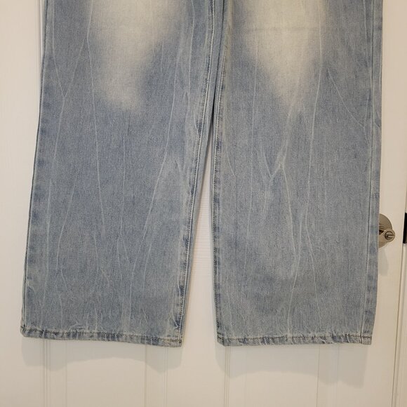 FASHION NOVA Wide Leg High Rise/Waist Baggy Jeans NWOT - Picture 3 of 10